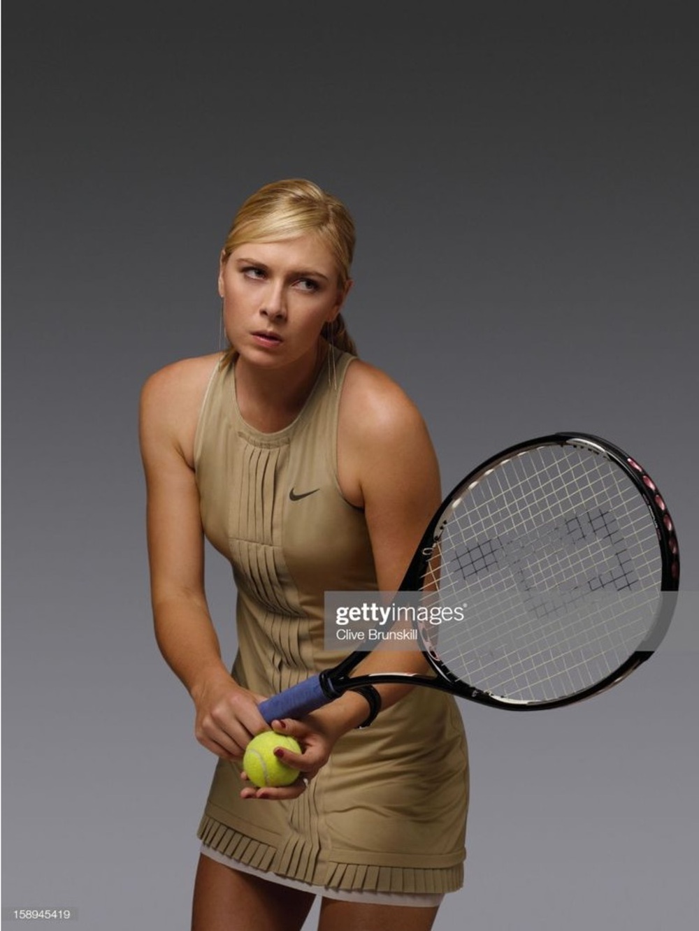 Nike Beige Sleeveless Tennis Dress Sharapova